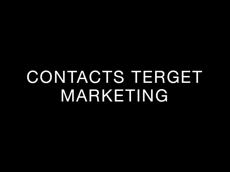 Contacts Terget Marketing