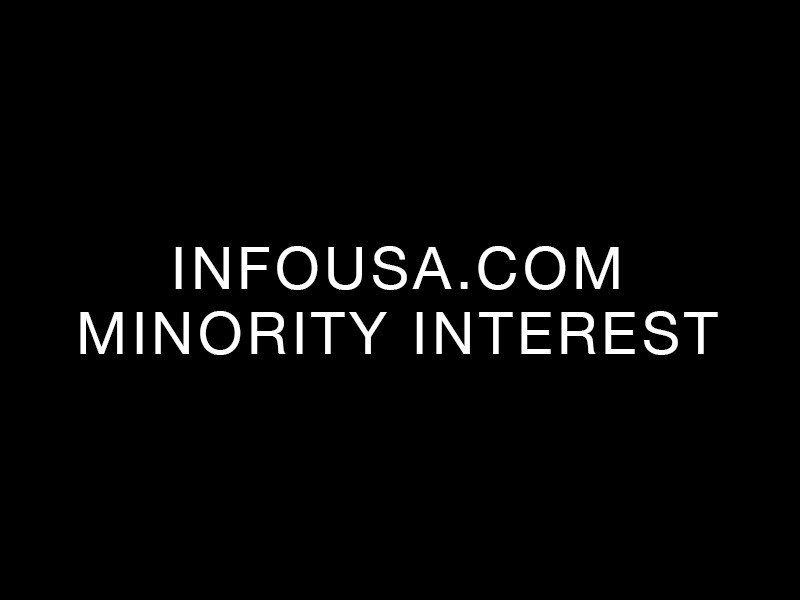 infoUSA.com minority interest